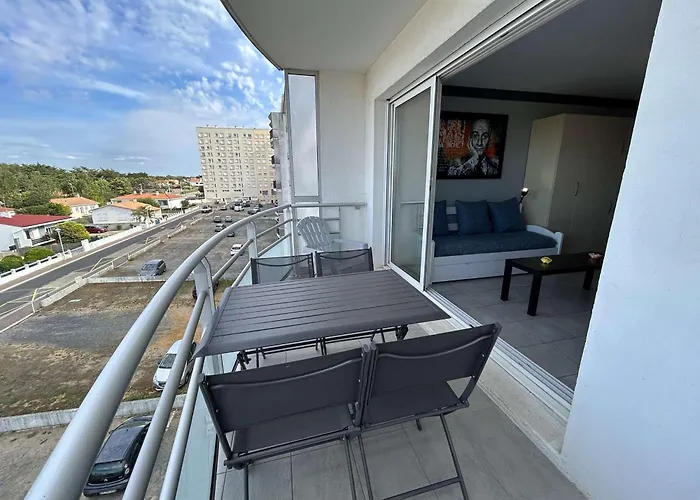 Lumineux Avec Grand Balcon A - 4 Couchages - Fr-1-224c-176 생장드몽